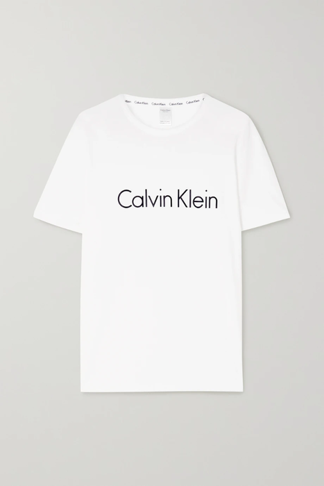 유럽직배송 캘빈클라인 티셔츠 CALVIN KLEIN Printed cotton-jersey T-shirt 26191867425566133