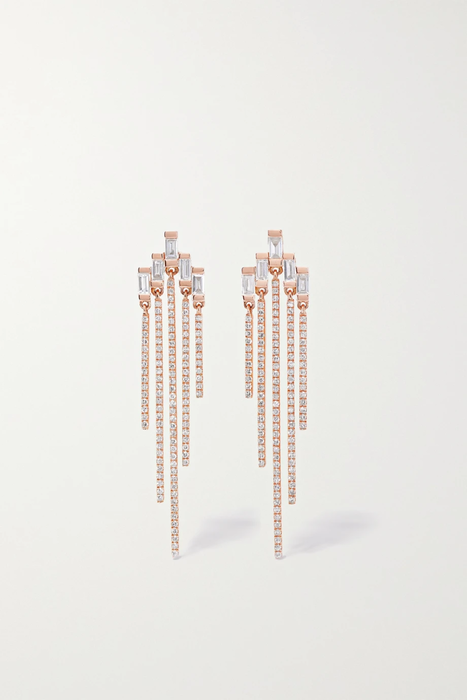 유럽직배송 SHAY 18-karat rose gold diamond earrings 17411127376140125