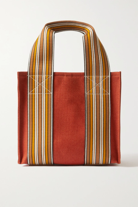 유럽직배송 로로피아나 LORO PIANA Suitcase mini striped cotton and linen-blend canvas tote 11452292647168434