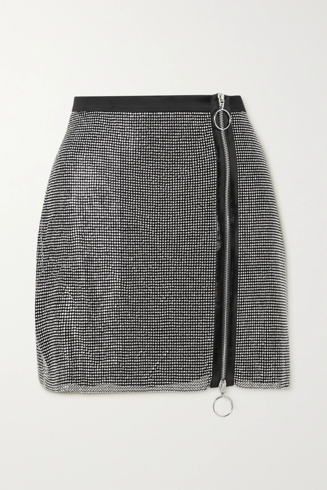 유럽직배송 크리스토퍼케인 미니스커트 CHRISTOPHER KANE Crystal-embellished mesh mini skirt 24772899113267373