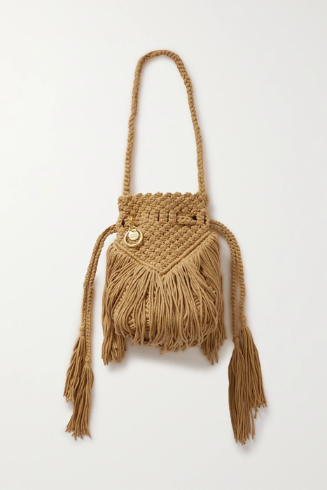 유럽직배송 씨바이 끌로에 버킷백 SEE BY CHLOÉ Roby fringed crocheted cotton bucket bag 2204324138699013