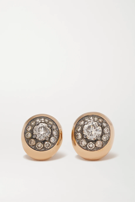 유럽직배송 포멜라토 귀걸이 POMELLATO Nuvola 18-karat rose gold diamond earrings 29012654081385921