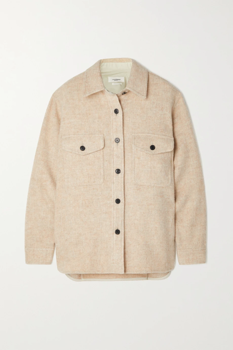 유럽직배송 이자벨마랑에뚜왈 ISABEL MARANT ÉTOILE Faxon oversized checked brushed wool-blend jacket 24665545640576173