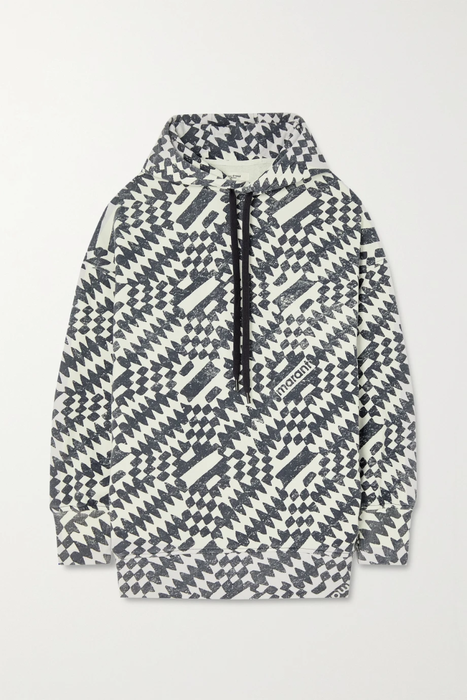 유럽직배송 이자벨마랑에뚜왈 ISABEL MARANT ÉTOILE Maldy oversized printed cotton-blend jersey hoodie 24665545640578238