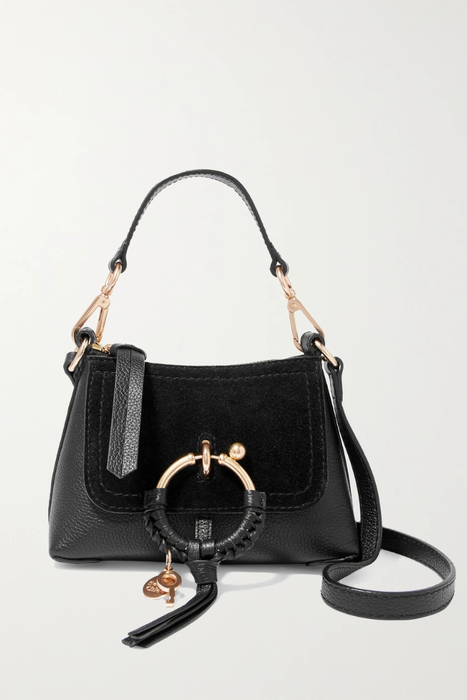 유럽직배송 씨바이 끌로에 SEE BY CHLOÉ Joan mini textured-leather and suede shoulder bag 26191867425260352