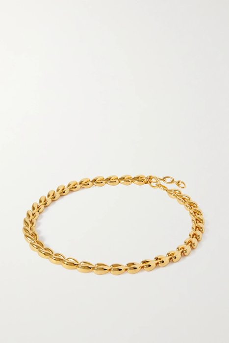 유럽직배송 BY PARIAH The Fishbone Bold recycled gold vermeil necklace 29419655932596112