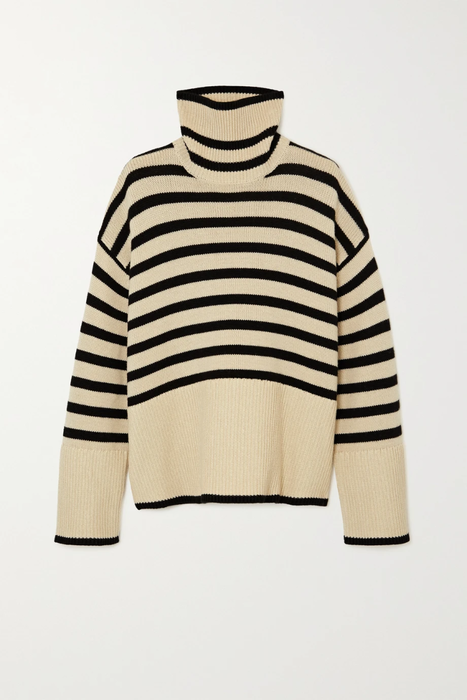 유럽직배송 토템 스웨터 TOTÊME Striped merino wool turtleneck sweater 46353151654508069