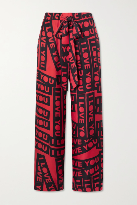 유럽직배송 AZ FACTORY Printed mulberry silk-twill pajama pants 25185454455692522