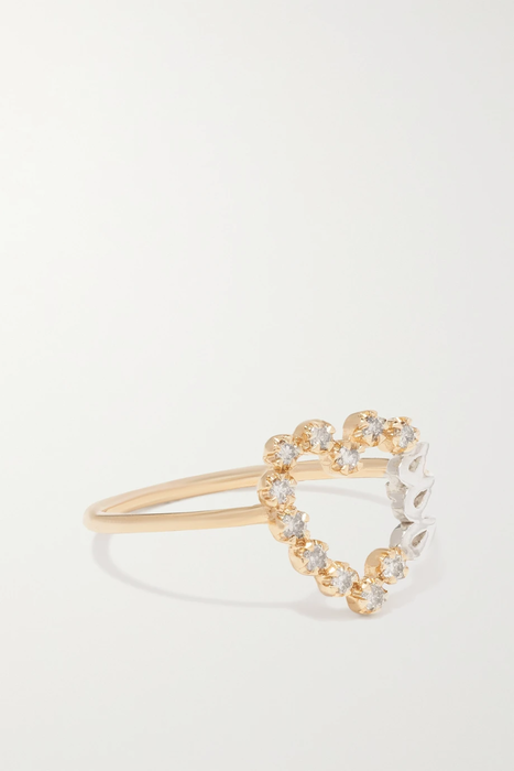 유럽직배송 PASCALE MONVOISIN Billie 9-karat gold and sterling silver diamond ring 17411127377029927