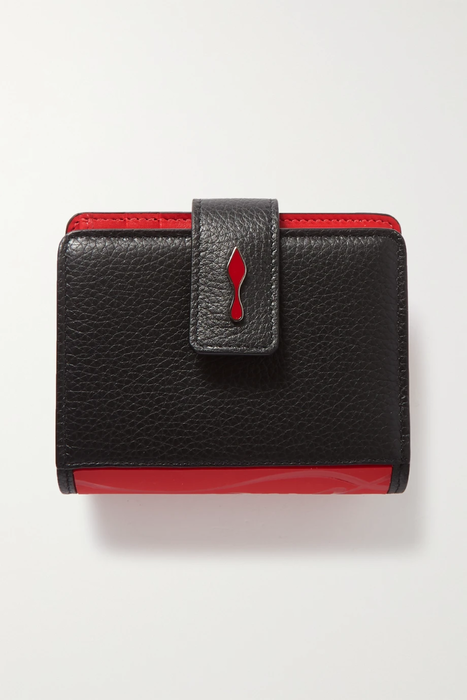 유럽직배송 크리스찬루부탱 CHRISTIAN LOUBOUTIN Paloma rubber-trimmed textured-leather wallet 8008779905275178
