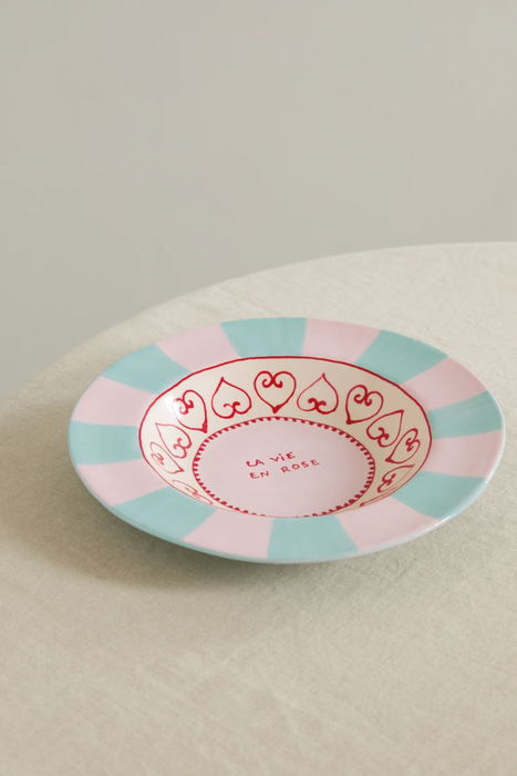유럽직배송 LAETITIA ROUGET La Vie en Rose 26cm ceramic dinner plate 20346390235515902