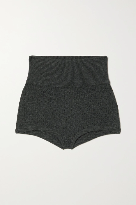 유럽직배송 르카샤 LE KASHA Nimes pointelle-knit organic cashmere shorts 29419655932420048