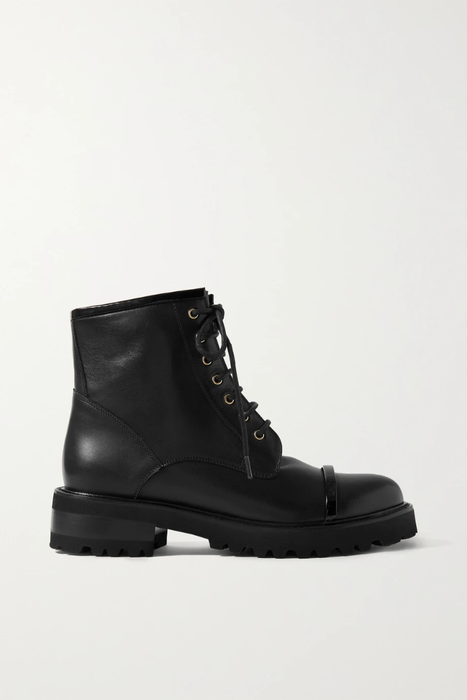 유럽직배송 말론슐져 앵클부츠 MALONE SOULIERS Bryce 30 patent-trimmed leather ankle boots 560971903756071