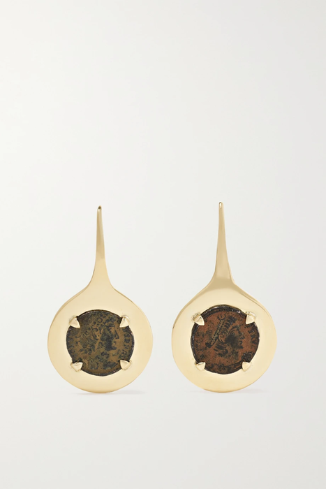 유럽직배송 두비니 귀걸이 DUBINI 18-karat gold and bronze earrings 20346390235914539