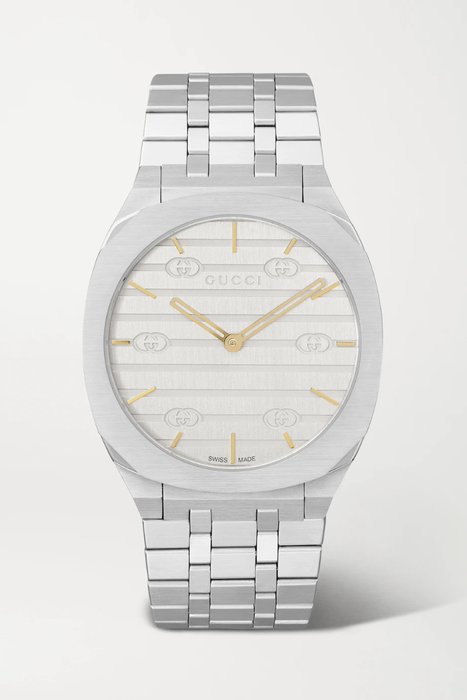 유럽직배송 구찌 GUCCI 25H 34mm stainless steel watch 30629810019461430