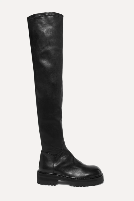유럽직배송 앤드뮐미스터 부츠 ANN DEMEULEMEESTER Over-the-knee leather boots 17957409490661190