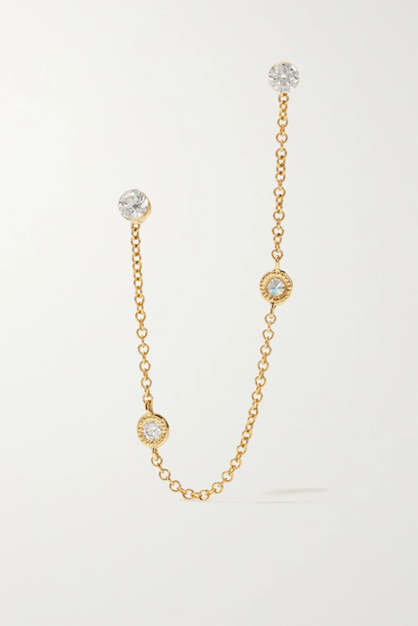 유럽직배송 마리아타쉬 귀걸이 MARIA TASH 76mm Scalloped and 3mm Invisible 18-karat gold diamond earrings 560971903823455
