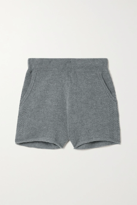 유럽직배송 르카샤 LE KASHA Morzine pointelle-knit organic cashmere shorts 29419655932420005