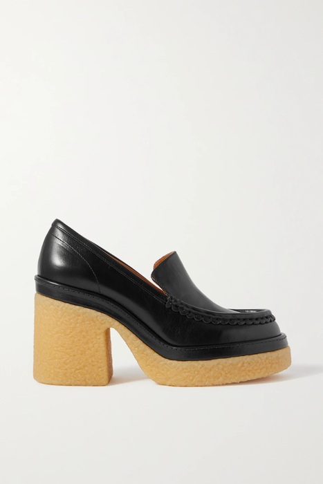 유럽직배송 끌로에 CHLOÉ Jamie scalloped leather platform loafers 15546005221957101