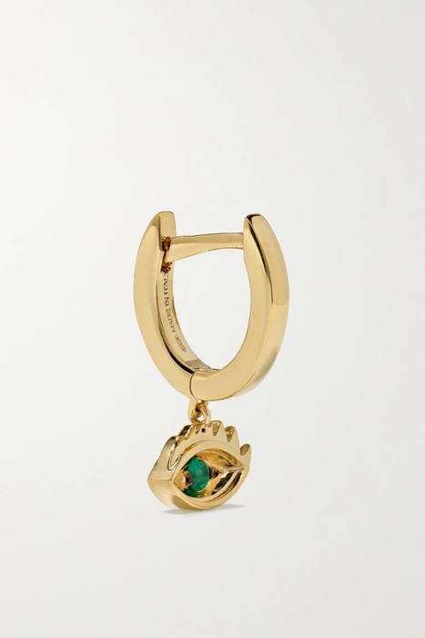 유럽직배송 델피나델레트레즈 귀걸이 DELFINA DELETTREZ 18-karat gold emerald earring 4394988609120560