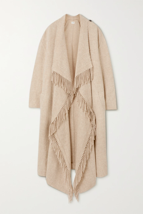 유럽직배송 이자벨마랑에뚜왈 ISABEL MARANT ÉTOILE Fleming oversized fringed wool-blend coat 24665545640601138