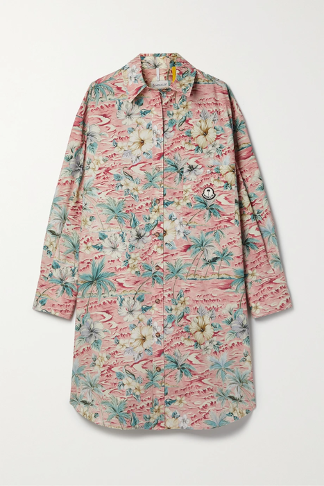유럽직배송 몽클레어 지니어스 MONCLER GENIUS + 8 Palm Angels printed cotton-poplin shirt dress 33258524072831936