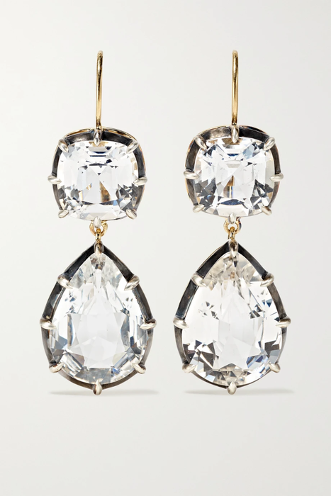 유럽직배송 프레드레이튼 귀걸이 FRED LEIGHTON Collection silver-topped 18-karat gold topaz earrings 17428787258758663