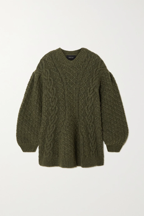 유럽직배송 시몬로샤 SIMONE ROCHA Cable-knit sweater 15546005222103079