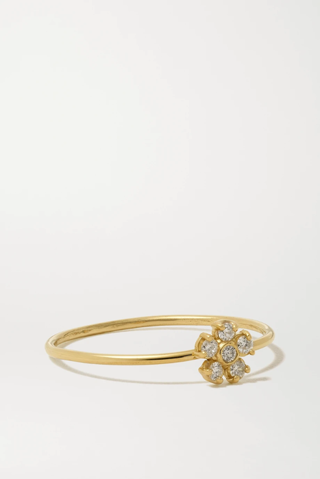 유럽직배송 JENNIFER MEYER Flower 18-karat gold diamond ring 46353151655477047