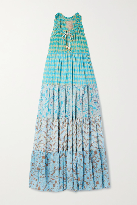 유럽직배송 YVONNE S Hippy tiered printed cotton-voile maxi dress 27086482324409813