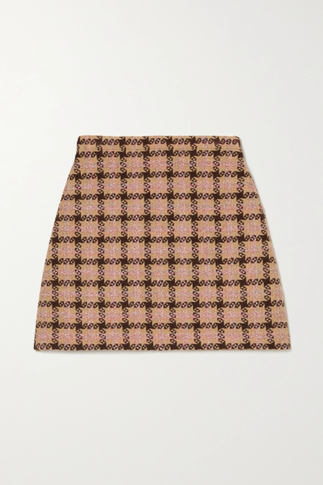유럽직배송 구찌 미니스커트 GUCCI Checked metallic tweed mini skirt 29419655932642748