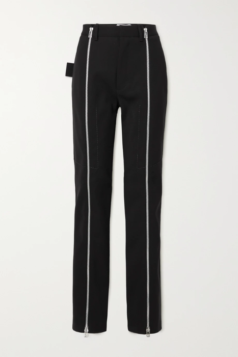 유럽직배송 보테가베네타 BOTTEGA VENETA Zip-detailed stretch wool-blend twill straight-leg pants 20346390235759788