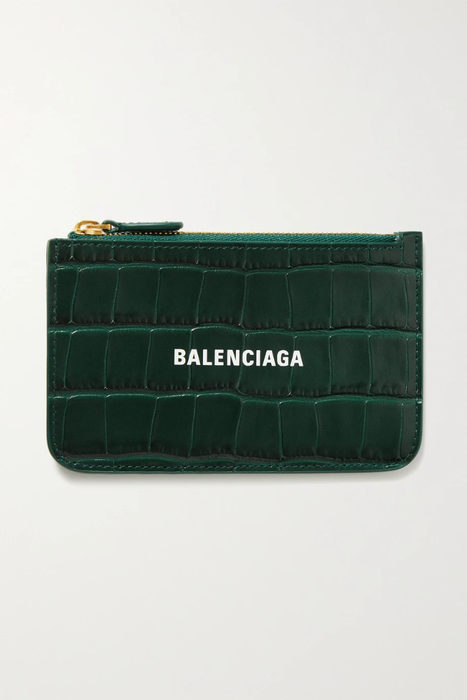 유럽직배송 발렌시아가 카드홀더 BALENCIAGA Cash printed croc-effect leather cardholder 33258524072144127