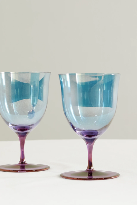 유럽직배송 LUISA BECCARIA Set of two dégradé wine glasses 20346390236155018