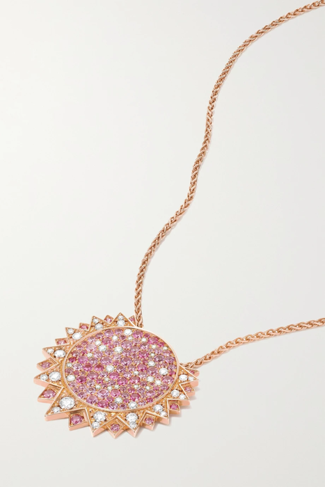 유럽직배송 피아제 목걸이 PIAGET Sunlight 18-karat rose gold, sapphire and diamond necklace 16114163150979871