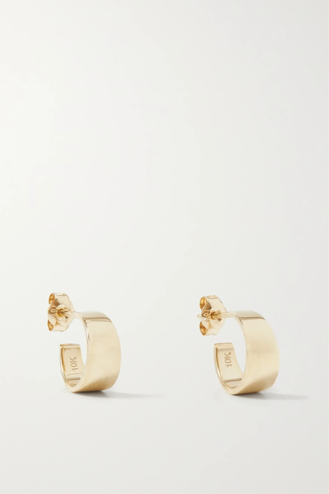 유럽직배송 더엠주얼러스 귀걸이 THE M JEWELERS The Mini Gracie 10-karat gold hoop earrings 32027475399337057