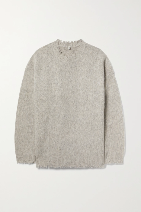 유럽직배송 알13 R13 Oversized distressed brushed merino wool sweater 15546005222138543