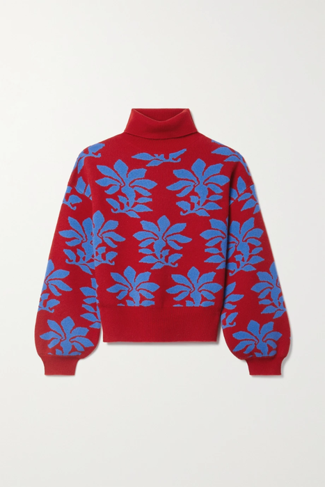 유럽직배송 로드 스웨터 RHODE Cara wool-jacquard turtleneck sweater 25185454456257654