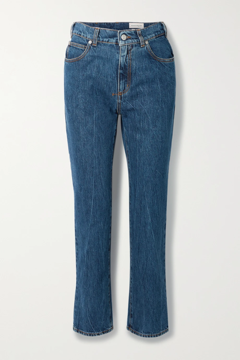 유럽직배송 알렉산더맥퀸 ALEXANDER MCQUEEN Cropped high-rise straight-leg jeans 25185454456129491