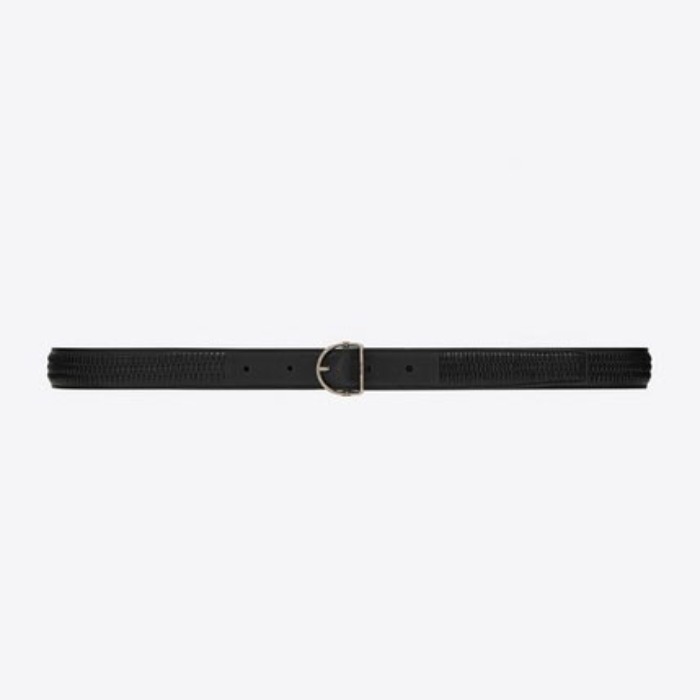 유럽직배송 입생로랑 SAINT LAURENT D-ring pin-buckle belt in smooth leather 6063371HZ0D1000