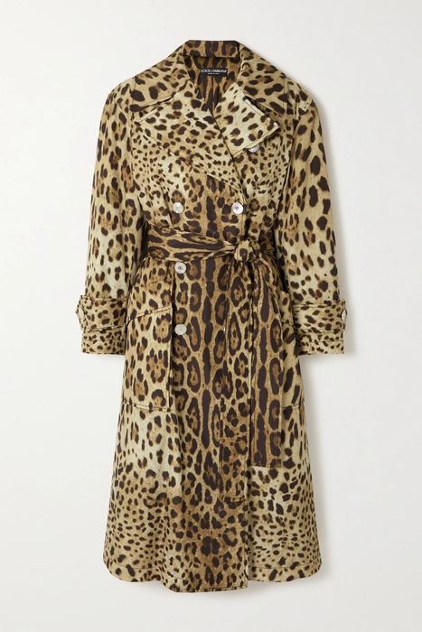 유럽직배송 돌체앤가바나 코트 DOLCE &amp; GABBANA Diva padded leopard-print nylon trench coat 11452292646030331