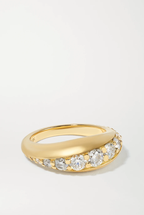 유럽직배송 MELISSA KAYE Remi 18-karat gold diamond ring 2204324138700707