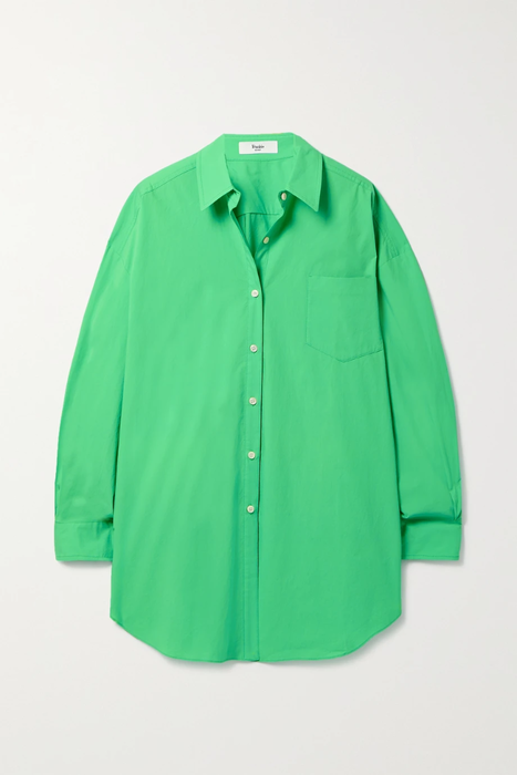 유럽직배송 FRANKIE SHOP Melody oversized organic cotton-poplin shirt 20346390235440633