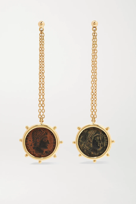 유럽직배송 두비니 귀걸이 DUBINI Constantine 18-karat gold and bronze earrings 560971904011845