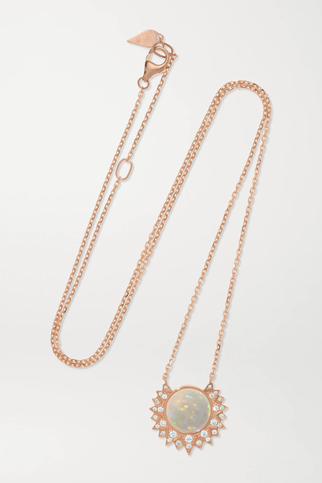유럽직배송 피아제 목걸이 PIAGET Sunlight 18-karat rose gold, opal and diamond necklace 22527730565788829