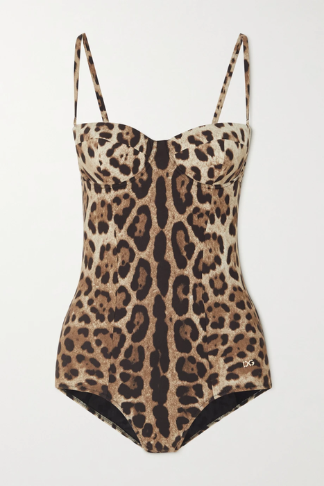 유럽직배송 돌체앤가바나 DOLCE &amp; GABBANA Cutout leopard-print swimsuit 2204324139075416