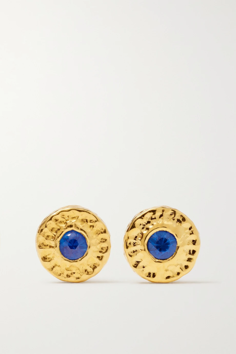 유럽직배송 옥타비아 엘리자베스 귀걸이 OCTAVIA ELIZABETH + NET SUSTAIN Nesting Gem 18-karat recycled gold sapphire earrings 27086482322974020