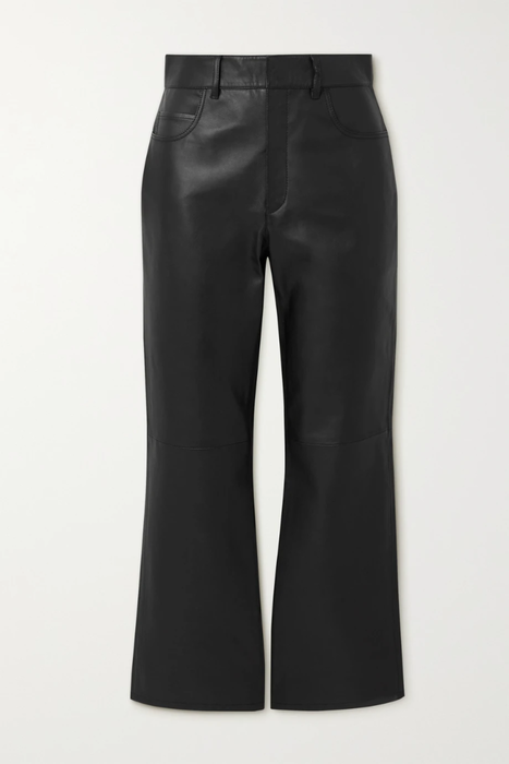 유럽직배송 레드발렌티노 팬츠 REDVALENTINO Cropped leather straight-leg pants 25185454456195662