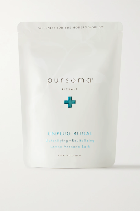 유럽직배송 PURSOMA Unplug Ritual Detoxifying + Revitalizing Lemon Verbena Bath Soak, 227g 22831760542493652