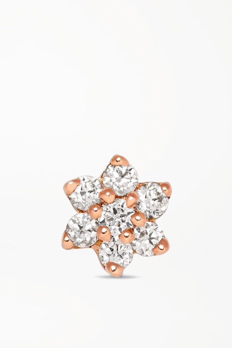 유럽직배송 MARIA TASH 4.5mm 18-karat white gold diamond earring 34480784411803372